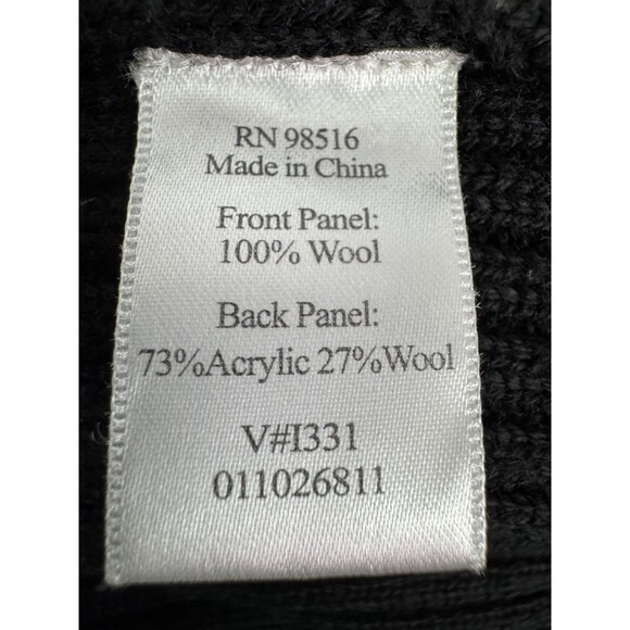 Coldwater Creek Women's Wool Blend Hooded Sweater Vest Size XS Black - Picture 9 of 9